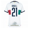 Officiële Voetbalshirt Portugal Diogo Jota 21 Uit WK 2022 - Heren